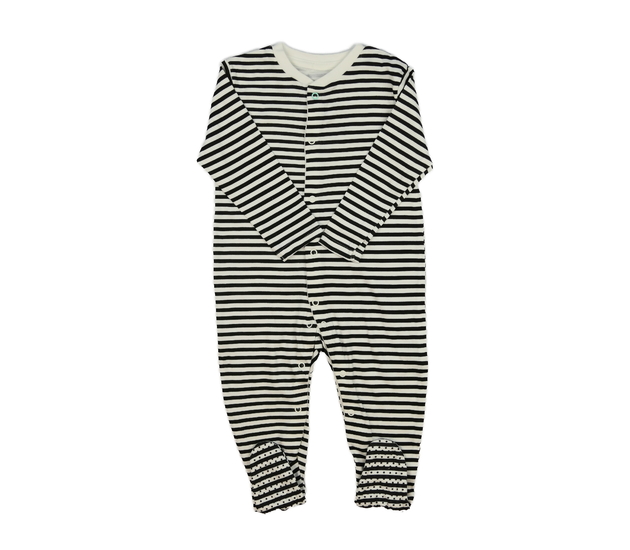 Černo-bílý pruhovaný protiskluzový overal Primark 