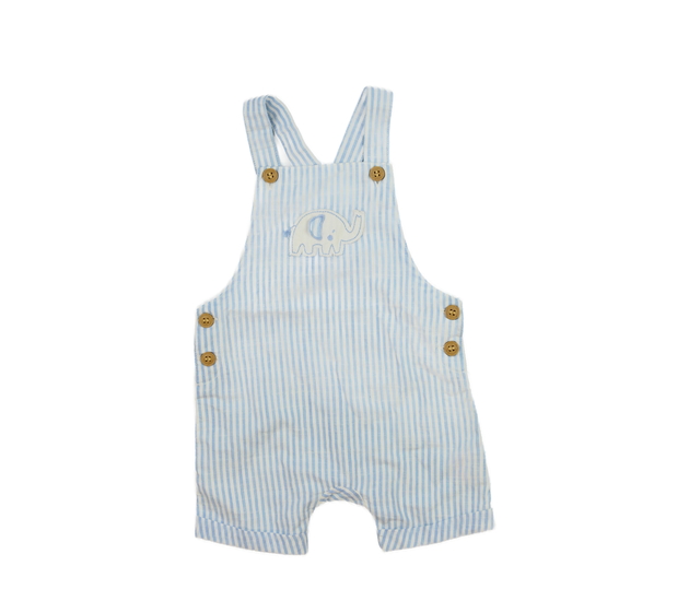 Modro-bílý pruhovaný overal se slonem Mothercare