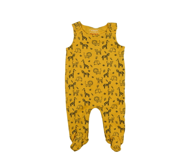 Žlutý overal se zvířátky Jojo Mama Bébé