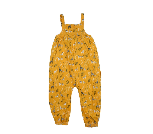Žlutý overal se zvířátky Jojo Maman Bébé