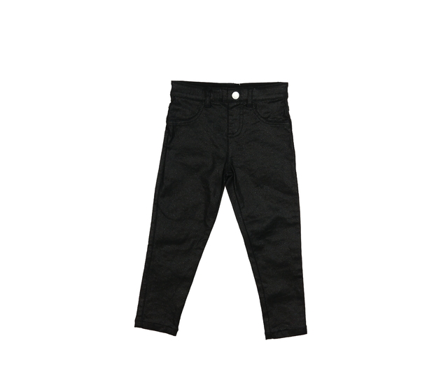 Černé džegíny s metalickým vláknem F&F