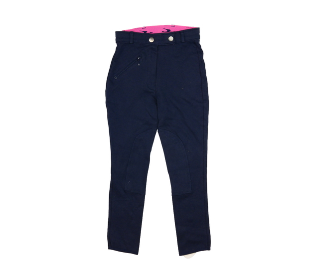 Modrorůžové jezdecké kalhoty 