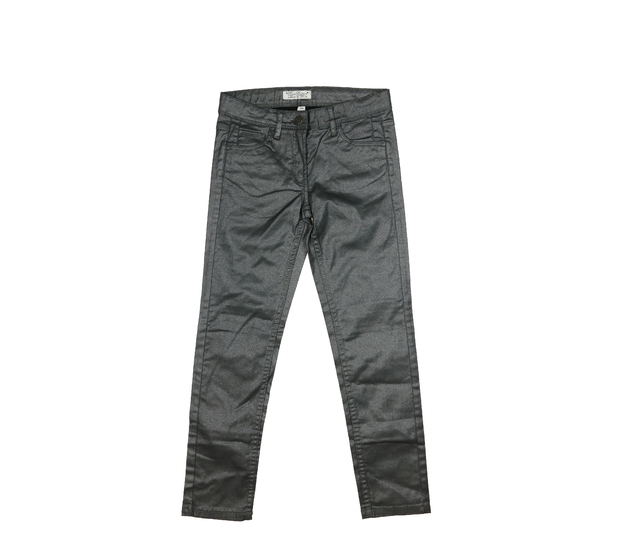 Šedé lesklé kalhoty 