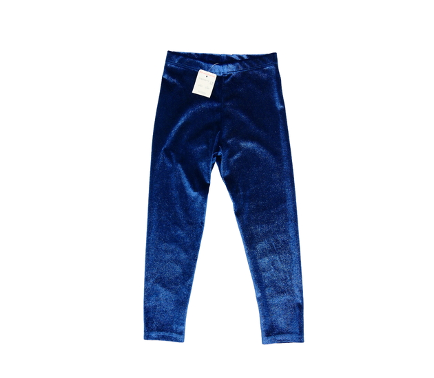 Nové modré lesklé legíny F&F