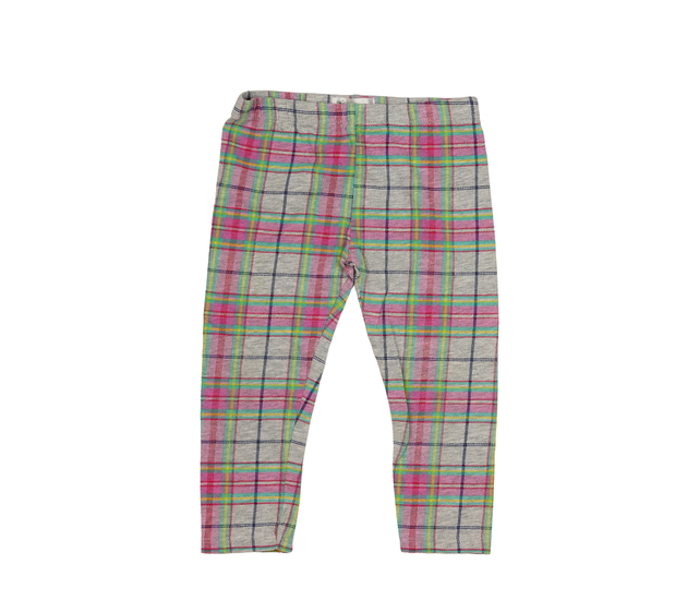 Šedorůžové kostkované legíny M&Co