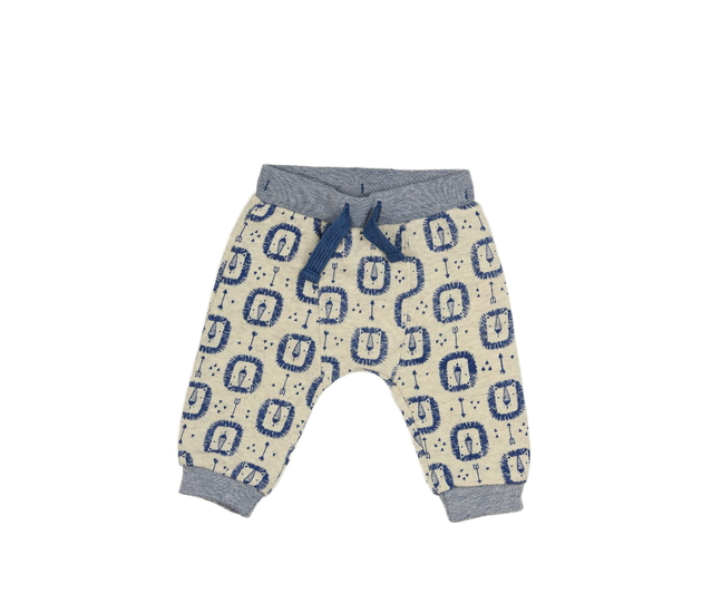 Šedomodré tepláčky se lvy F&F