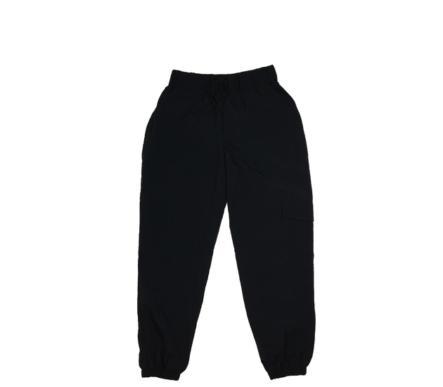 Nové černé šusťákové kalhoty