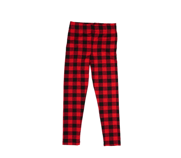 Červené kostkované legíny Mickey George