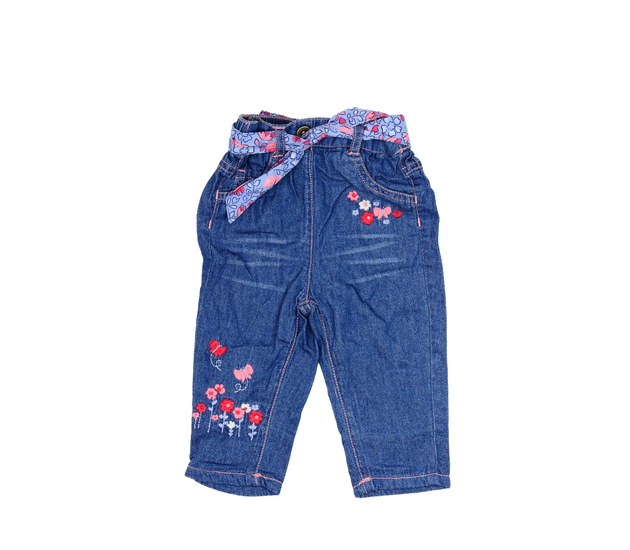 Modré květinové kalhoty s podšívkou George
