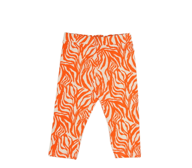 Oranžovokrémové 3/4 legíny 