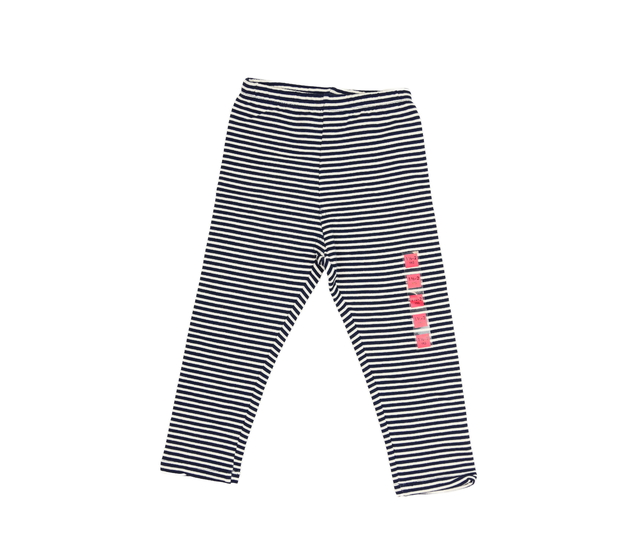 Nové modré pruhované legíny