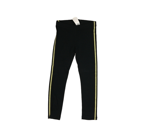 Černé legíny se zlatým pruhem F&F