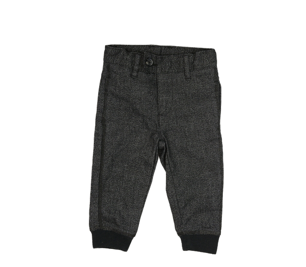 Šedé melírované kalhoty