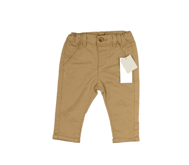 Nové hnědé plátěné kalhoty 