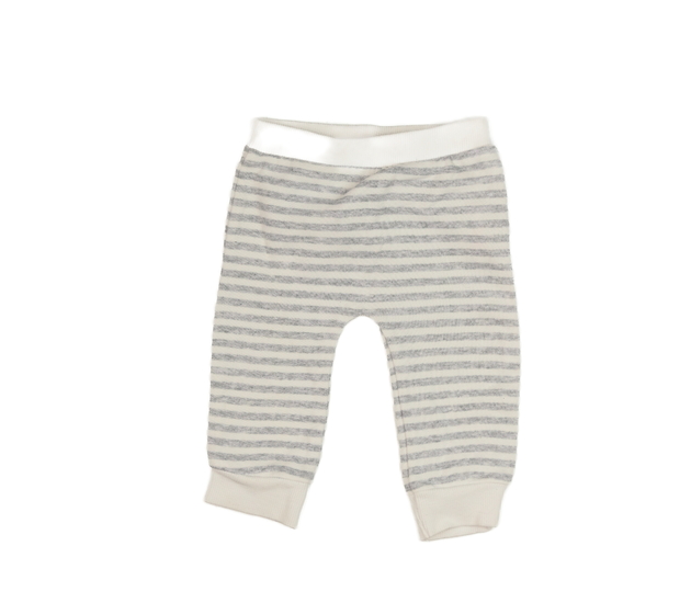 Šedokrémové pruhované tepláčky F&F