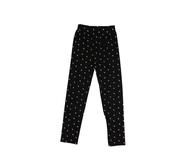 Černé legíny s třešněmi 