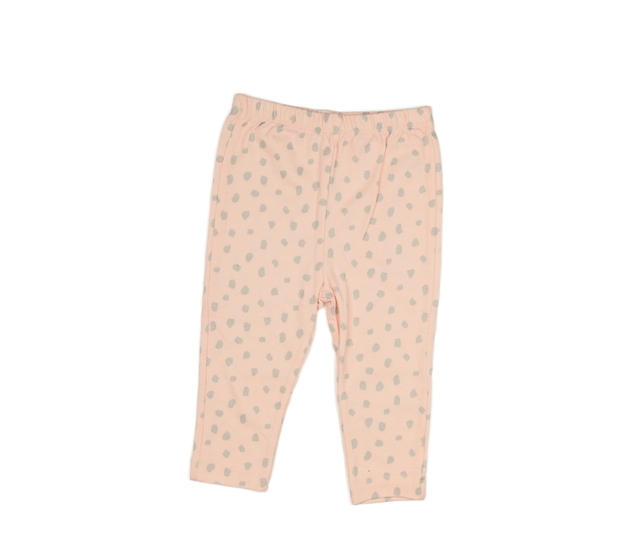 Růžové vzorované legíny