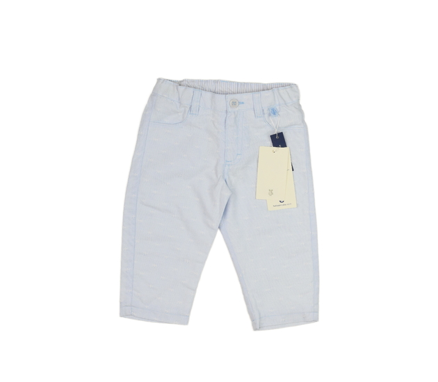 Nové modré vzorované kalhoty