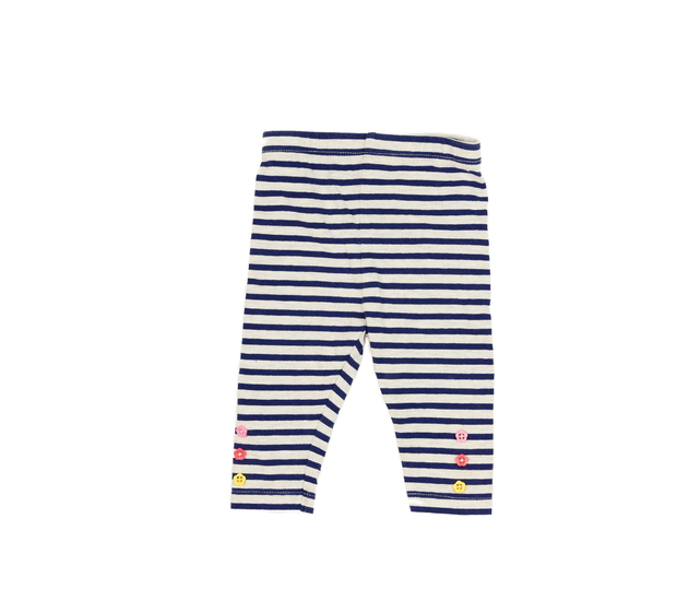 Pruhované legíny s barevnými knoflíky Tu