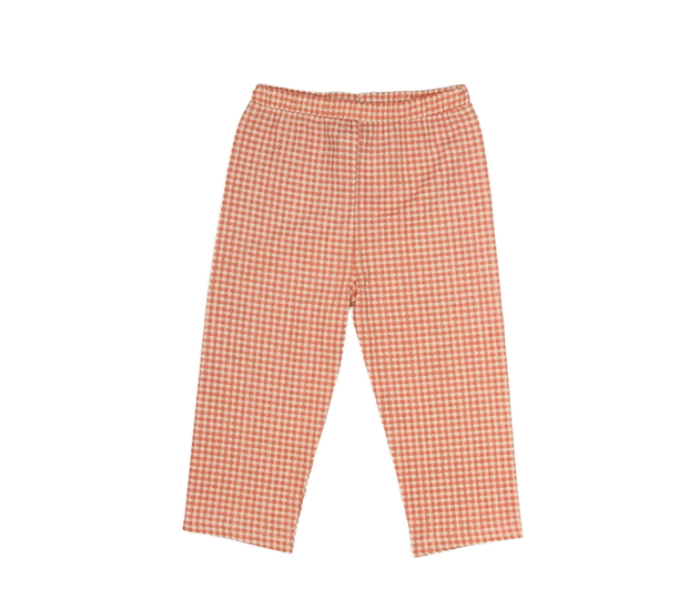 Kostkované oranžové volné kalhoty Next