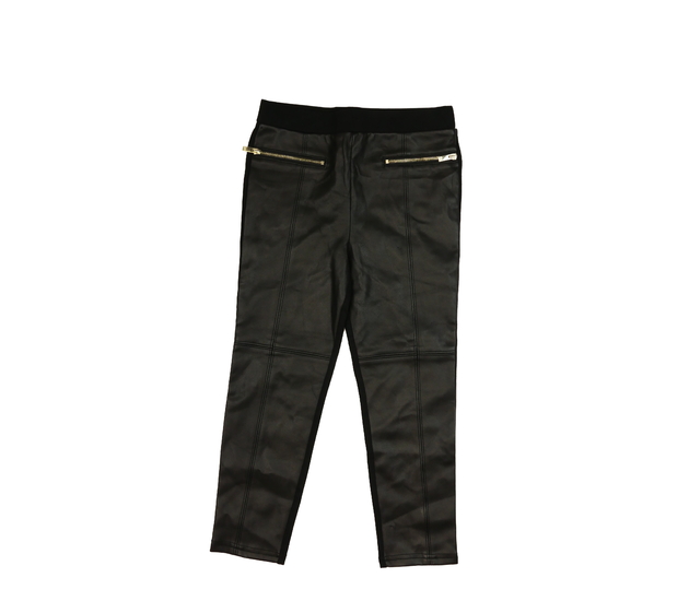 Nové černé koženkové legíny River Island