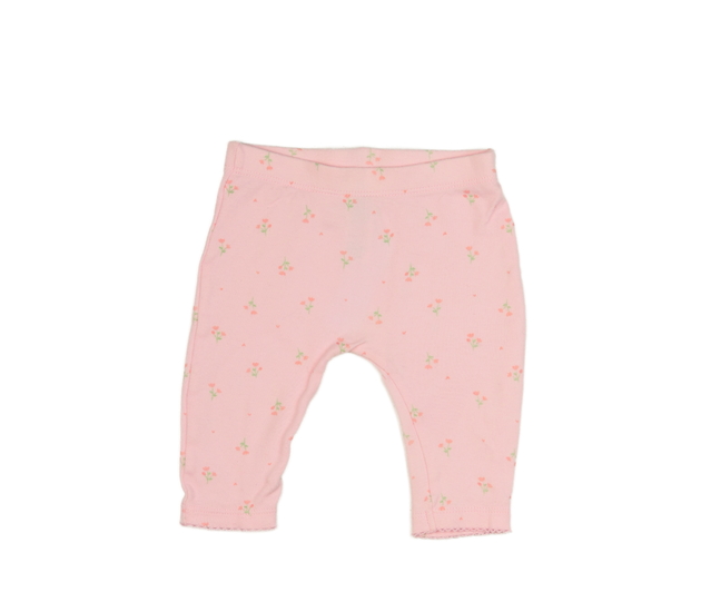 Růžové květinové legíny F&F