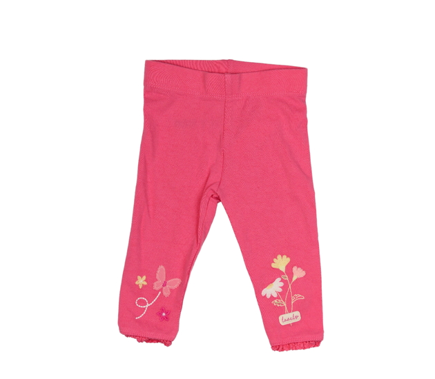 Růžové legíny s květinami Nutmeg