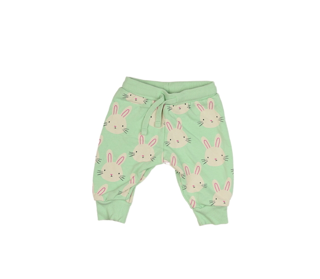 Světle zelené tepláčky se zajíčky M&S