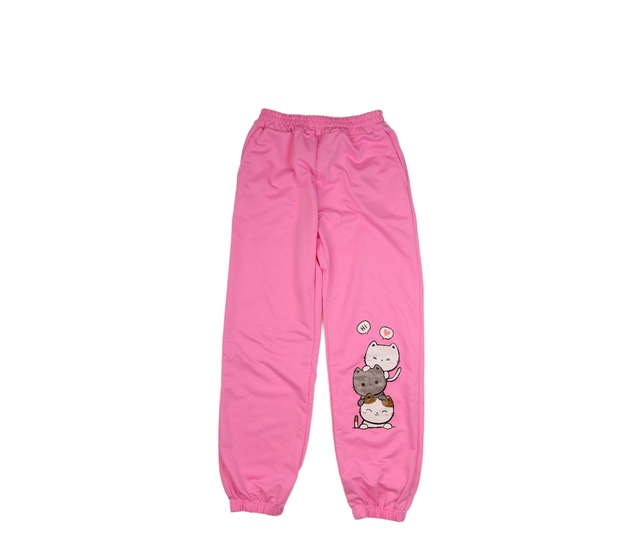 Sytě růžové tepláky 