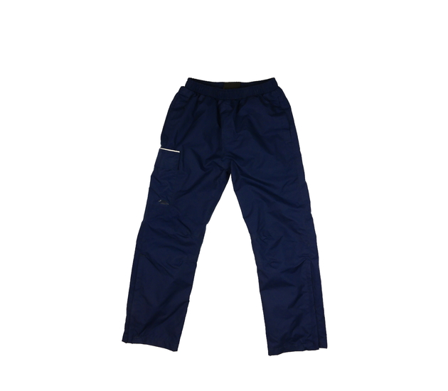 Modré šusťákové kalhoty 