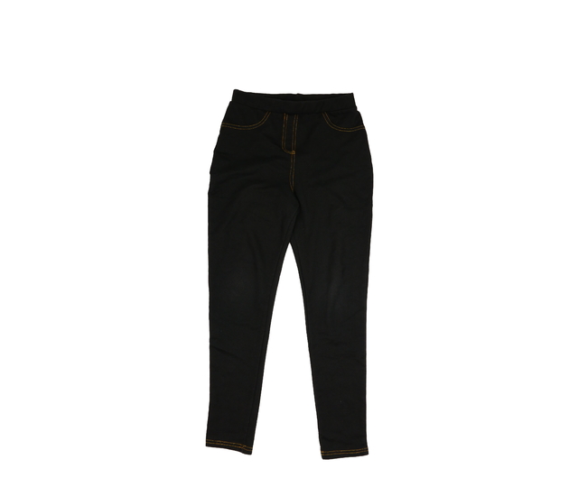 Tmavě šedé legíny s imitací kalhot 