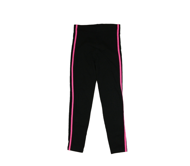 Černé legíny s růžovým pruhem George