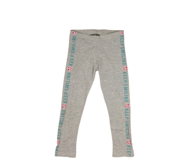 Šedé legíny se smajlíky 