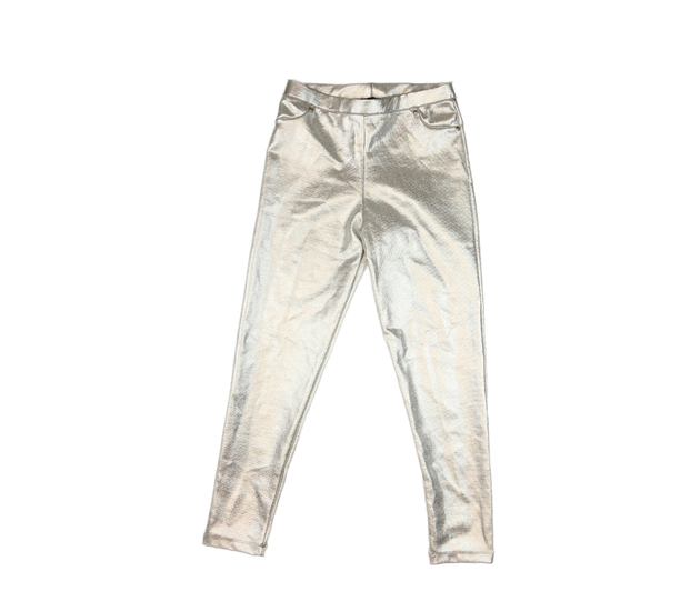 Stříbrné lesklé legíny River Island