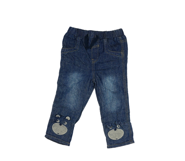 Modré rifle s podšívkou a zvířátkem George