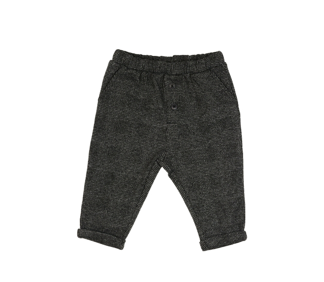 Šedé kostkované kalhoty F&F