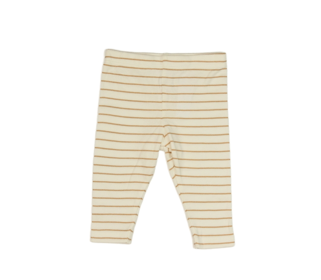 Krémové pruhované legíny F&F