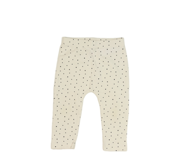 Krémové legíny s puntíky George