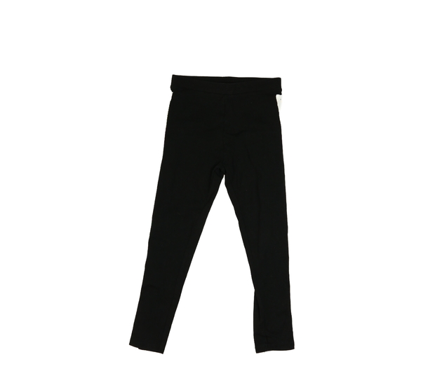 Černé legíny s bočními flitry 