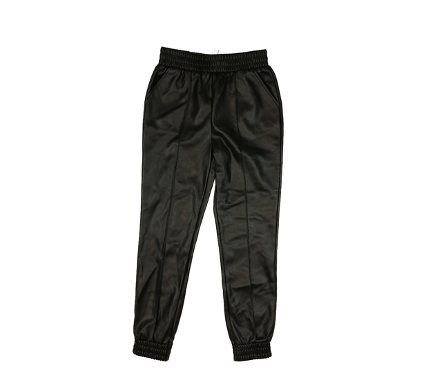 Nové černé koženkové kalhoty Primark