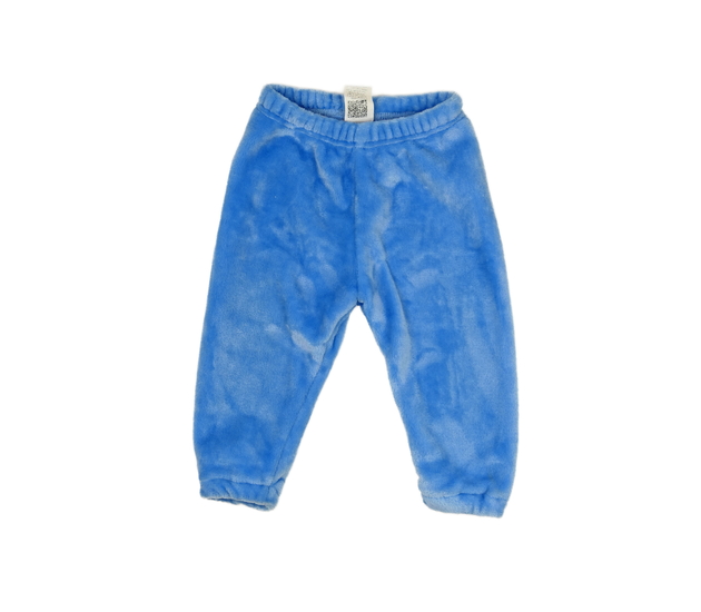 Modré chlupaté vyteplené tepláčky 