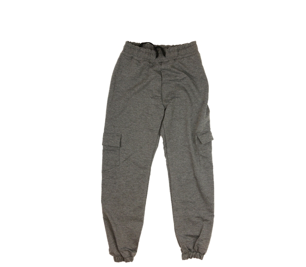 Šedé melírované tepláky 