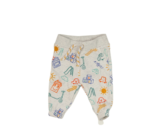 Šedé tepláky s obrázky Primark