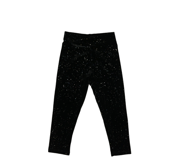 Černé lesklé legíny Nutmeg