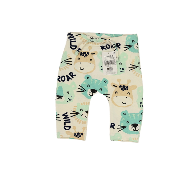 Nové krémové legíny se zvířátky 