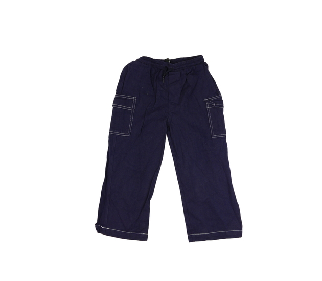 Fialové široké riflové kalhoty 