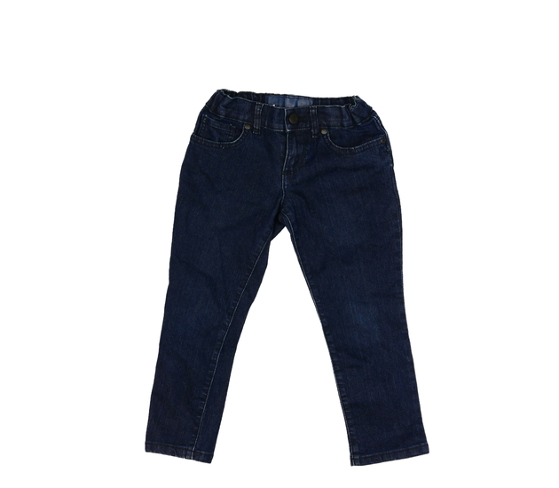 Tmavě modré melírované rifle 