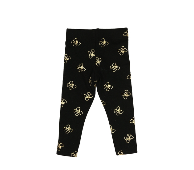 Nové černé vyteplené legíny s motýlky Primark 