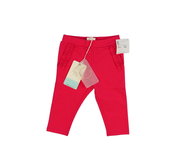 Nové červené legíny s volánky 