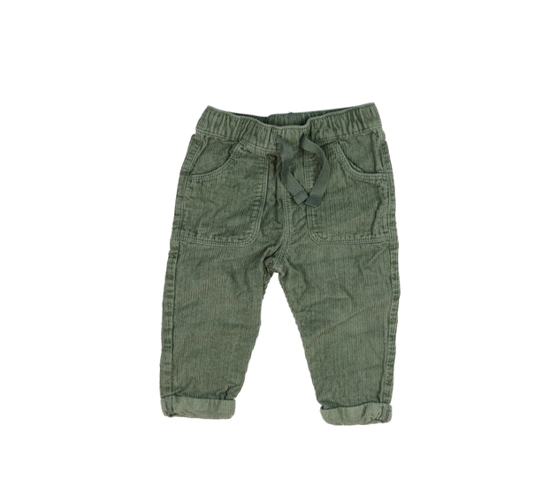 Zelené manšestrové kalhoty F&F